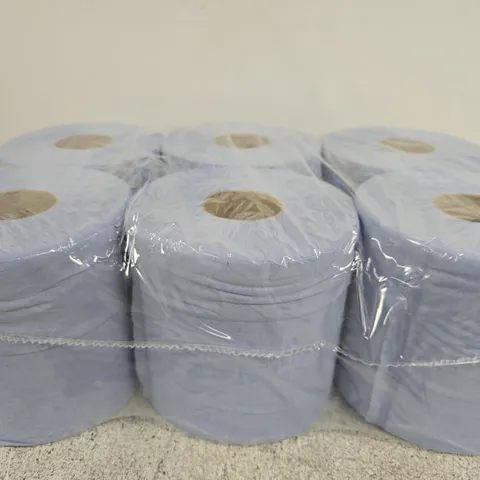 6 X LARGE BLUE DISPOSABLE ROLL