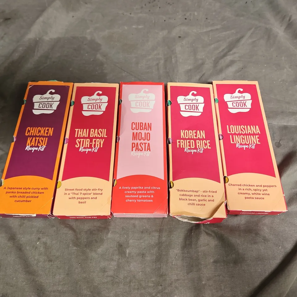 SIMPLY COOK APPROXIMATELY 30 ASSORTED RECIPE KITS