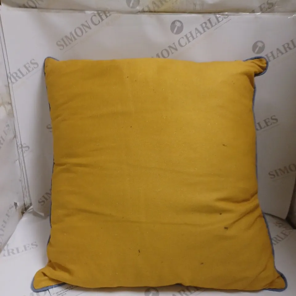 HOME BY SLEEPDOWN YELLOW SINGLE CUSHION 