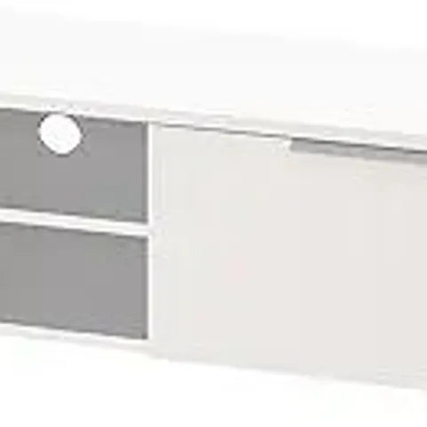 BOXED TVILUM MATCH TV STAND - WHITE HIGH GLOSS (1 BOX)