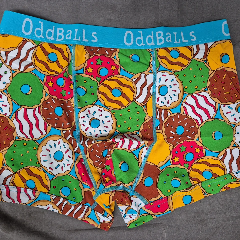 ODDBALLS BOXERS IN DONUT DESIGN SIZE LARGE