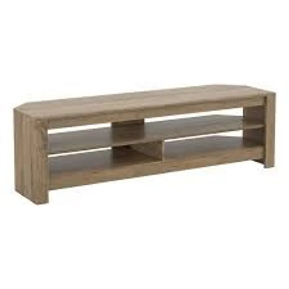 BOXED AVF CALIBRE CA140GO 1400mm TV STAND - RUSTIC SAWN OAK (1 BOX)