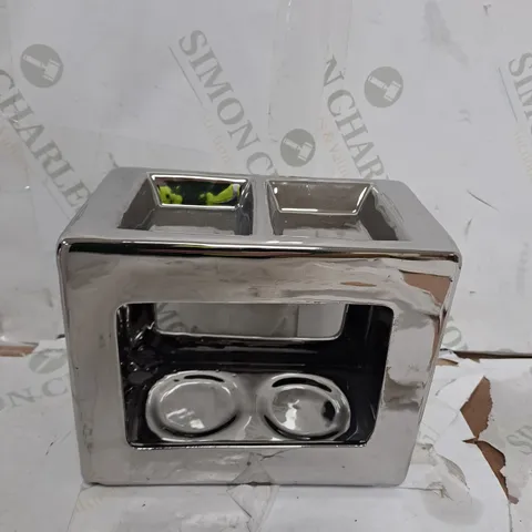 RECTANGLE TWIN WAX & OIL WARMER - ASSORTED COLOURS