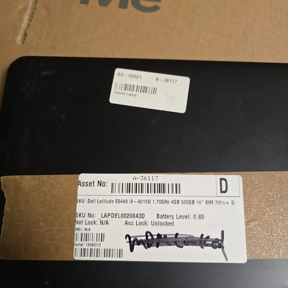 DELL LATITUDE E5440 LAPTOP – I3-4010U, 4GB RAM, 500GB HDD, 14" DISPLAY