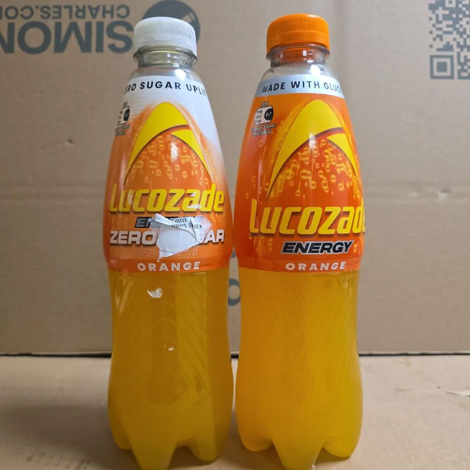 APPROXIMATELY 6 BOTTLES OF LUCOZADE ORANGE 