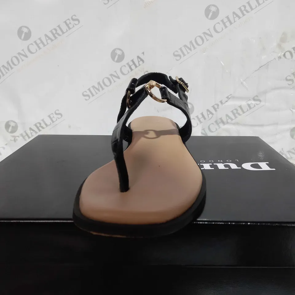 DUNE LONDON BLACK SANDAL SIZE 7