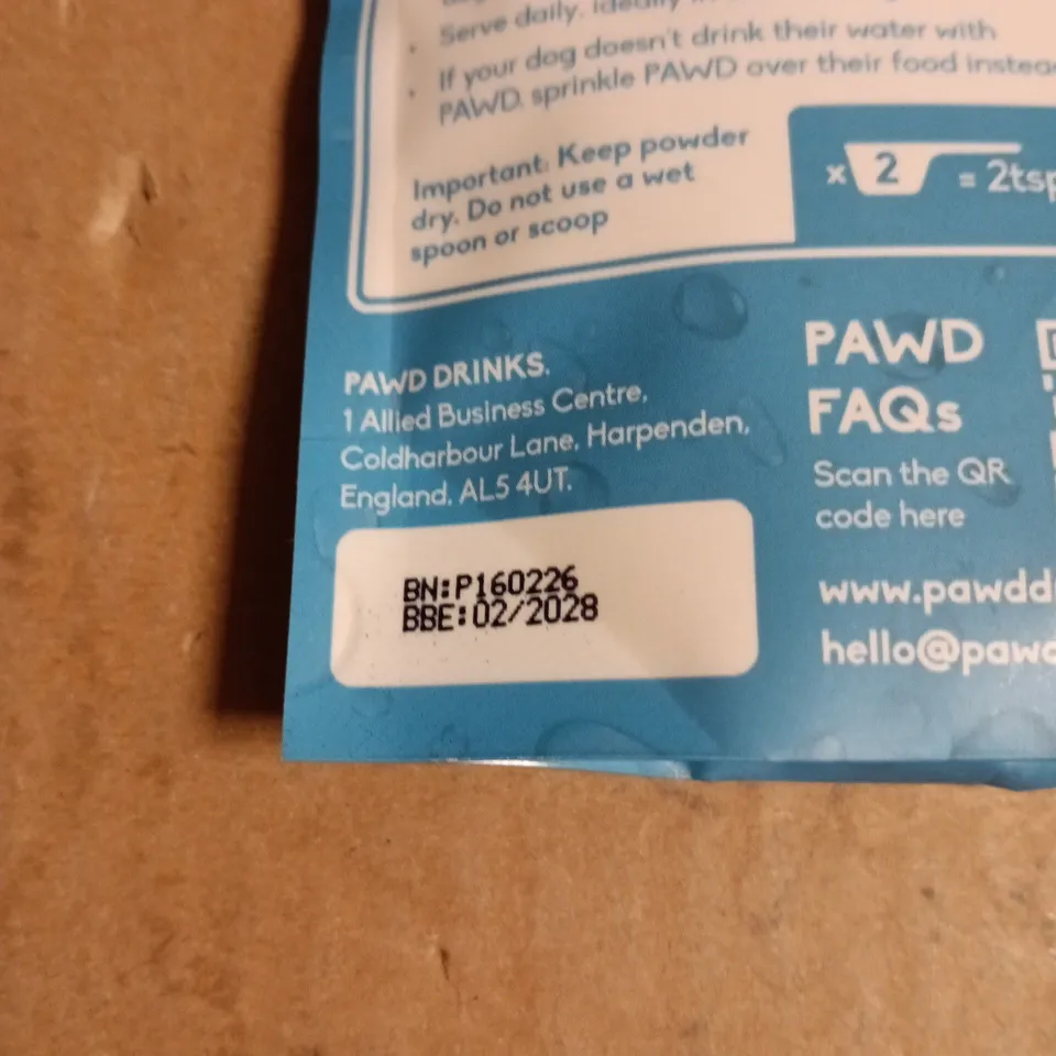 2 X PAWD DRINKS CALMING LIQUID SUPPLEMENT FOR DOGS 126G + 84G (FOR DOGS UNDER 15KG)