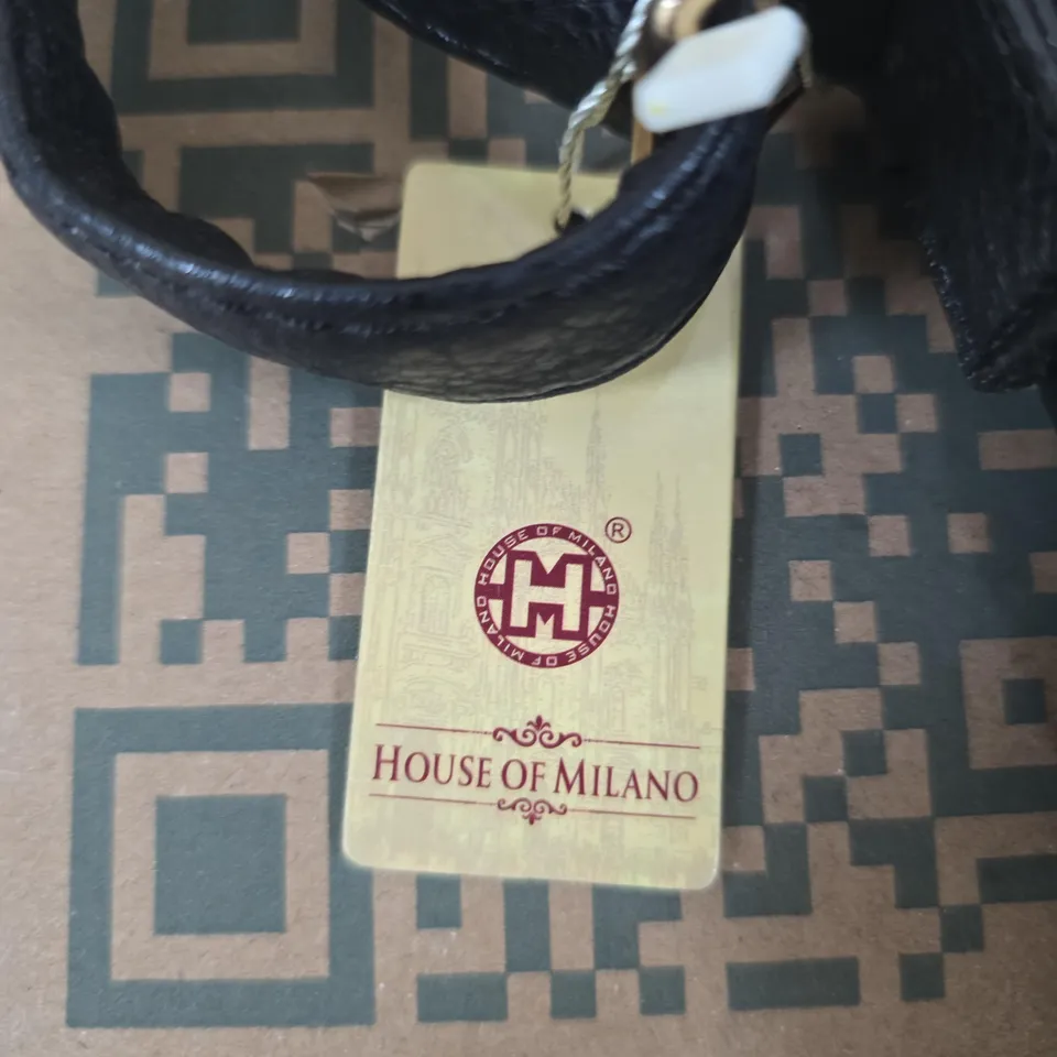 HOUSE OF MILANO NAVY LEATHER HANDBAG – WOMEN'S ACCESSORY