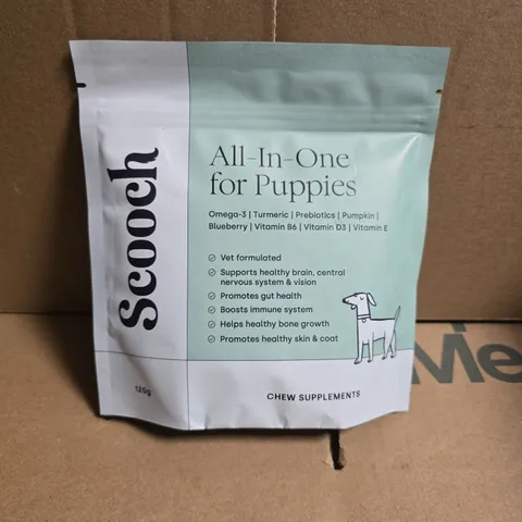 SCOOCH ALL-IN-ONE FOR PUPPIES CHEW SUPPLEMENTS – 120G