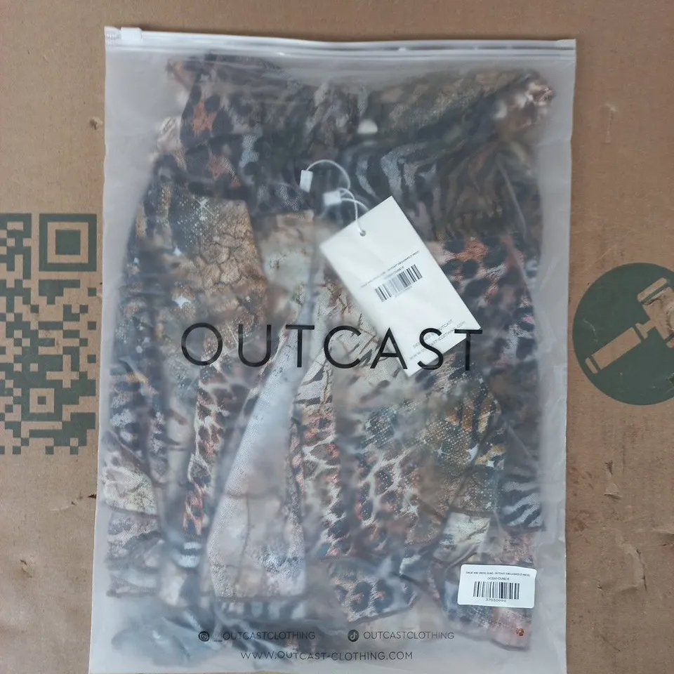 BAGGED OUTCAST EMILIE MINI DRESS IN DUNE/MULTI SIZE SMALL