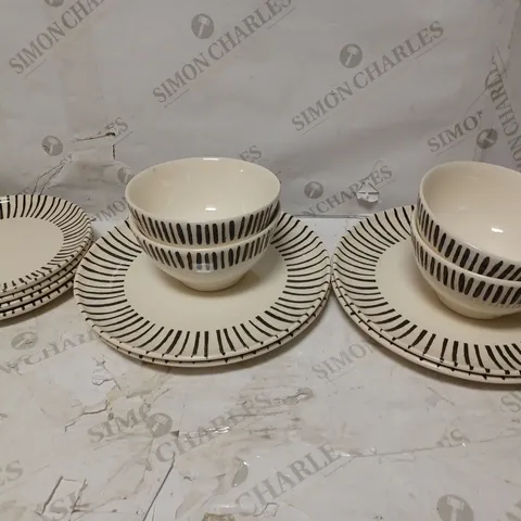 MONO DASH 12 PC DINNER SET