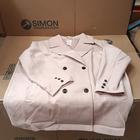 BOXED BRAND NEW APPROXIMATELY 6 JD WILLIAMS PEACOAT, PINK, SIZE 26 (1 BOX)