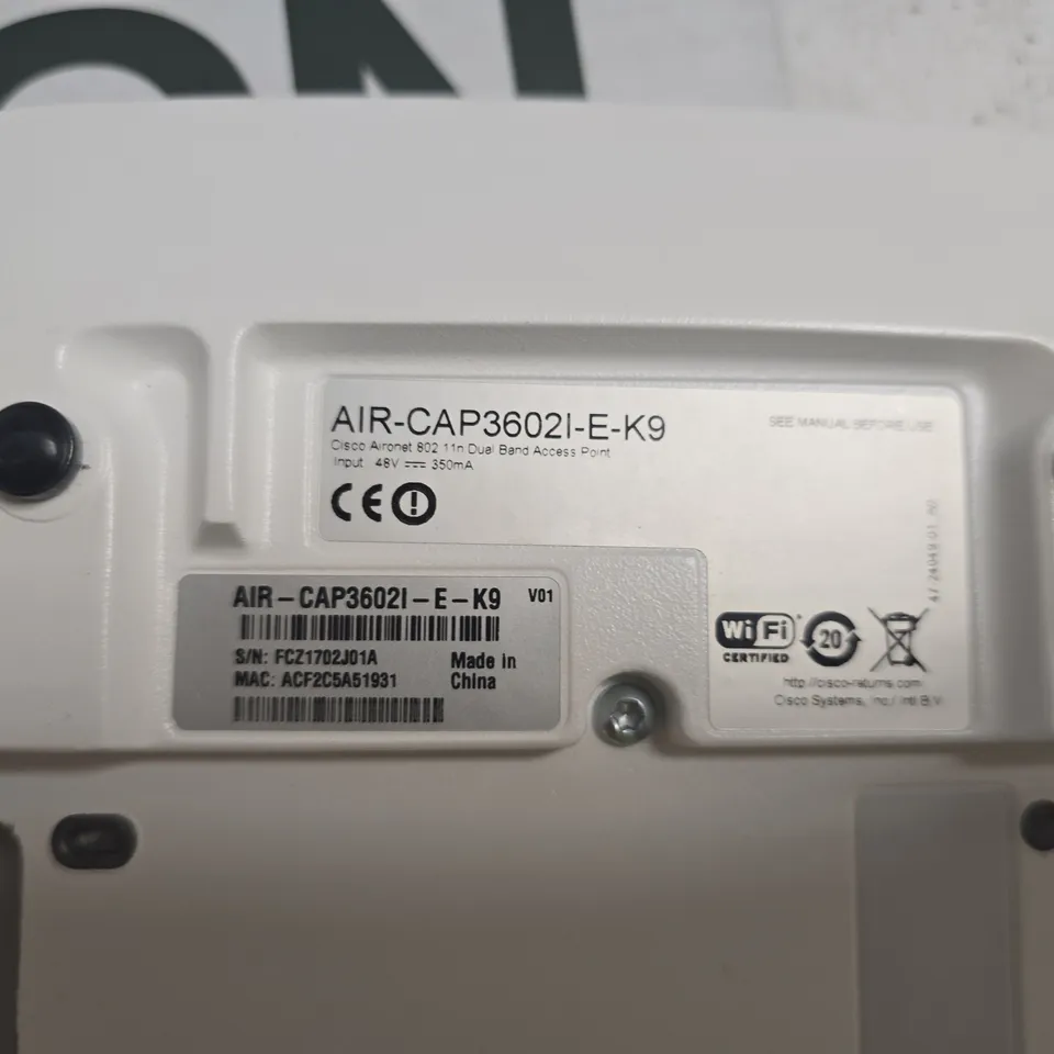 CISCO AIR-CAP3602I-E-K9