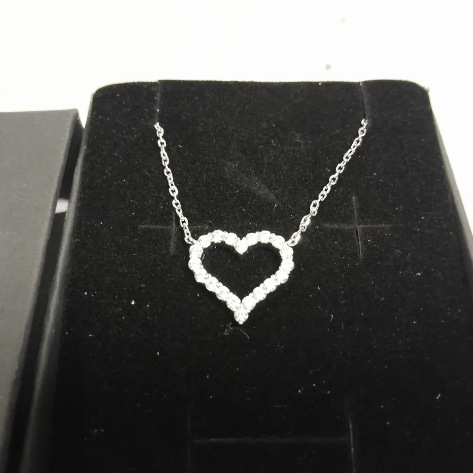 HEART THEMED INFINITY DIAMOND NECKLACE