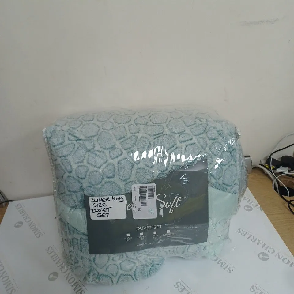 COZEE HOME SEAFOAM SUPERKING DUVET SET 
