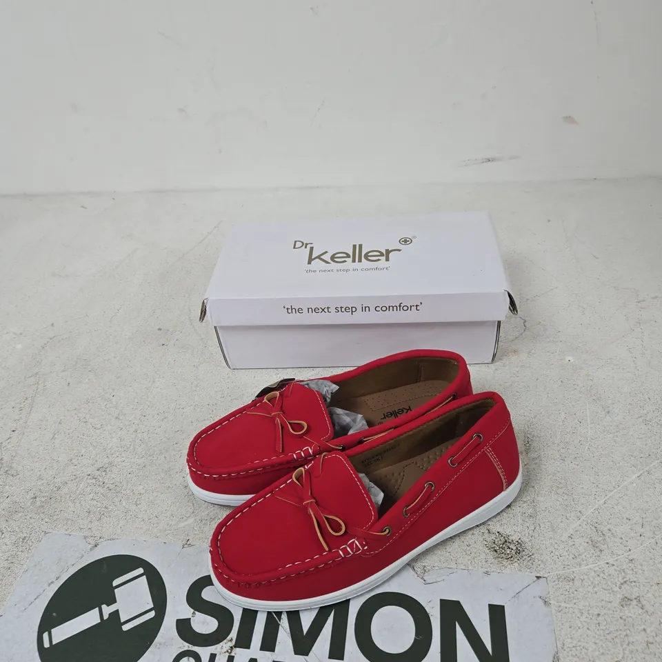 DR KELLER LADIES COMFORT CASUALS – RED, UK 5