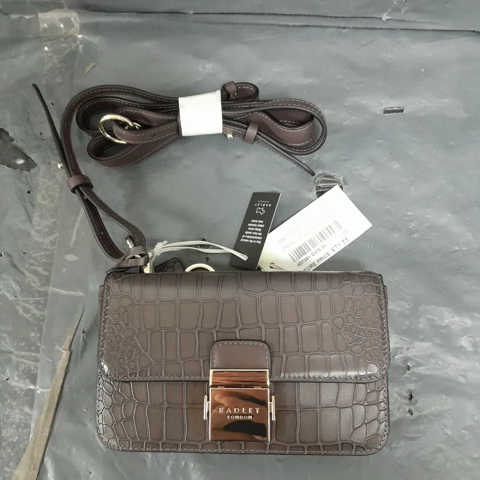 RADLEY LONDON HANLEY CLOSE MINI BROWN PURSE 