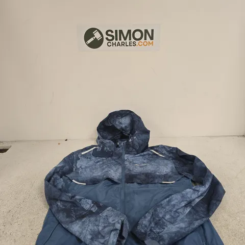 MONTERRAIN JACKET – BLUE, HOODED OUTDOOR COAT MEDIUM