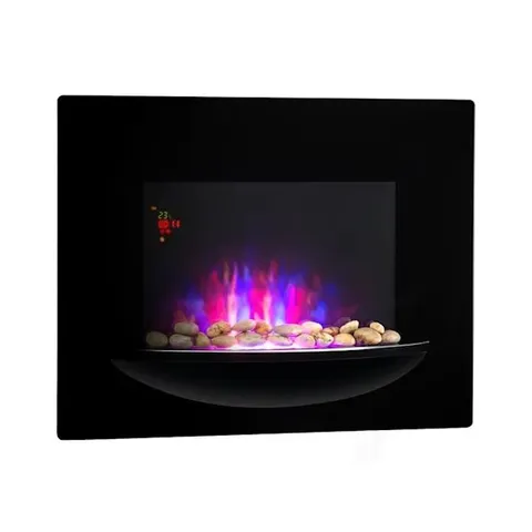 FEUERSCHALE 2000W 66CM WALL MOUNTED ELECTRIC FIRE BLACK