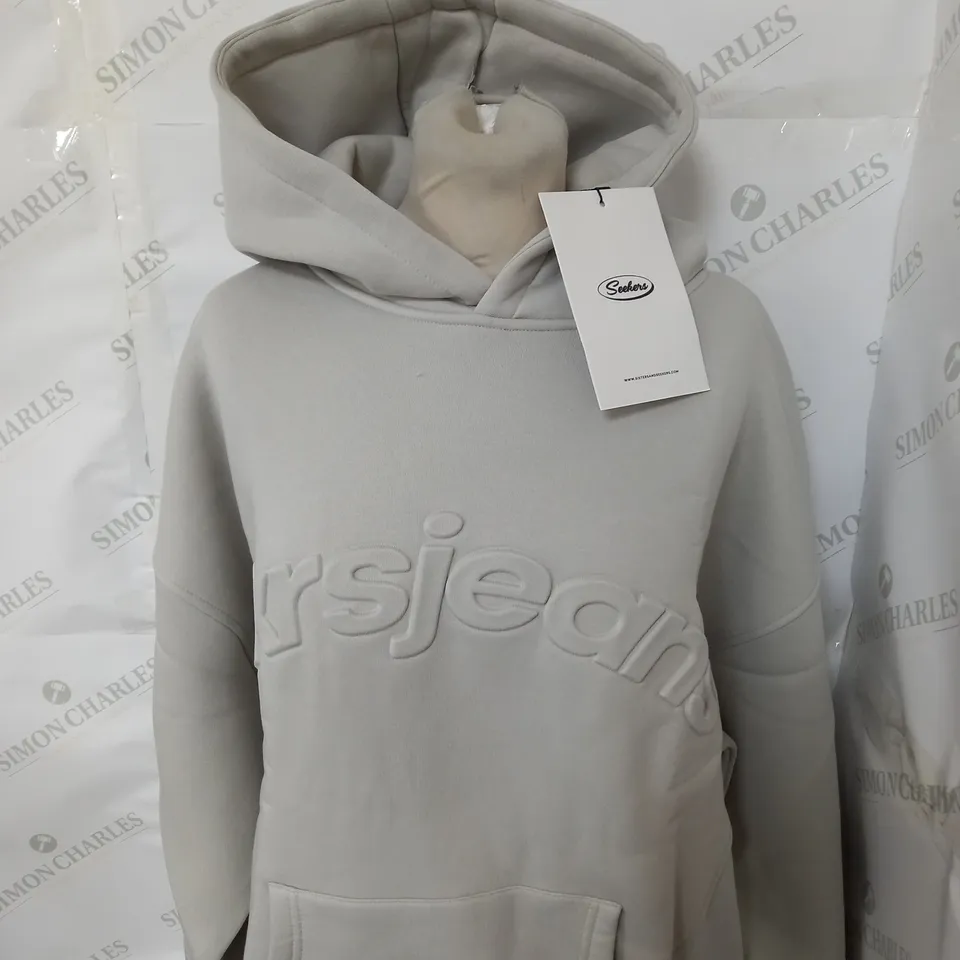 SISTERS AND SEEKERS SERIES EMBOSS HOODIE SIZE S