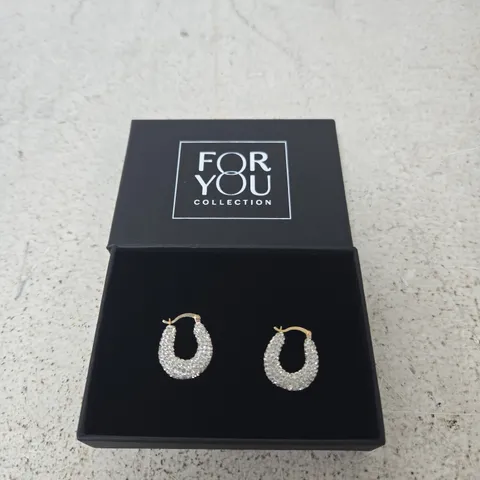 FOR YOU COLLECTION HOOP EARRINGS 