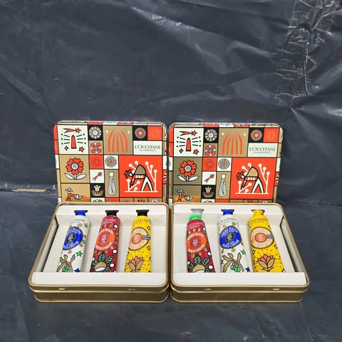 L'OCCITANE 6 PIECE HAND CREAM TIN DUO