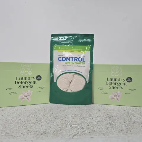 APPROXIMATELY 10 ASSORTED HOUSEHOLD ITEMS TO INCLUDE LAUNDRY DETERGENT SHEETS, ETC