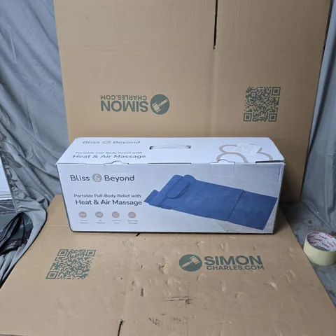 BLISS & BEYOND PORTABLE FULL-BODY HEAT & AIR MASSAGE (BOXED)