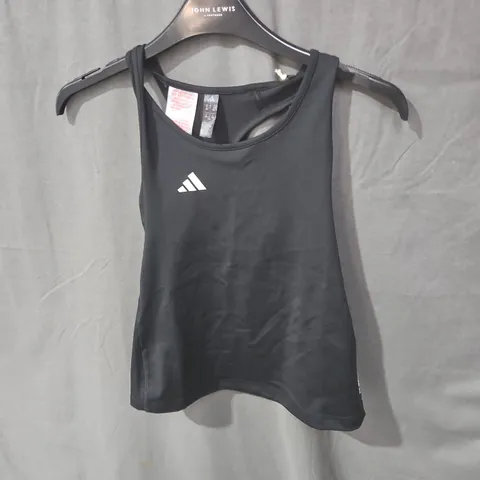 ADIDAS KIDS VEST TOP - BLACK, UK 9-10 (EU 140)