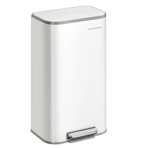 BOXED SONGMICS KITCHEN BIN, 30 L PEDAL BIN