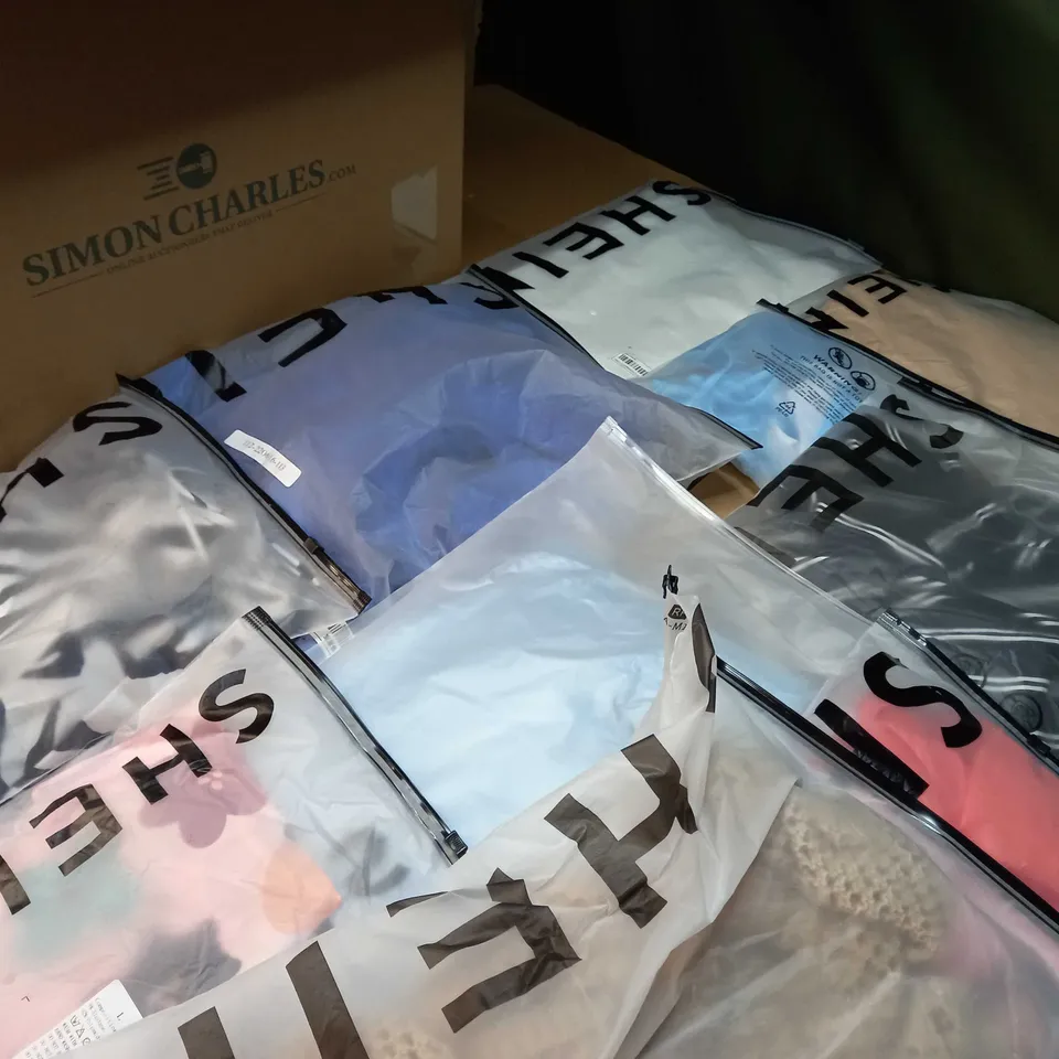 LOT OF APPROX 15 ASSORTED BAGGED SHEIN PRODUCTS