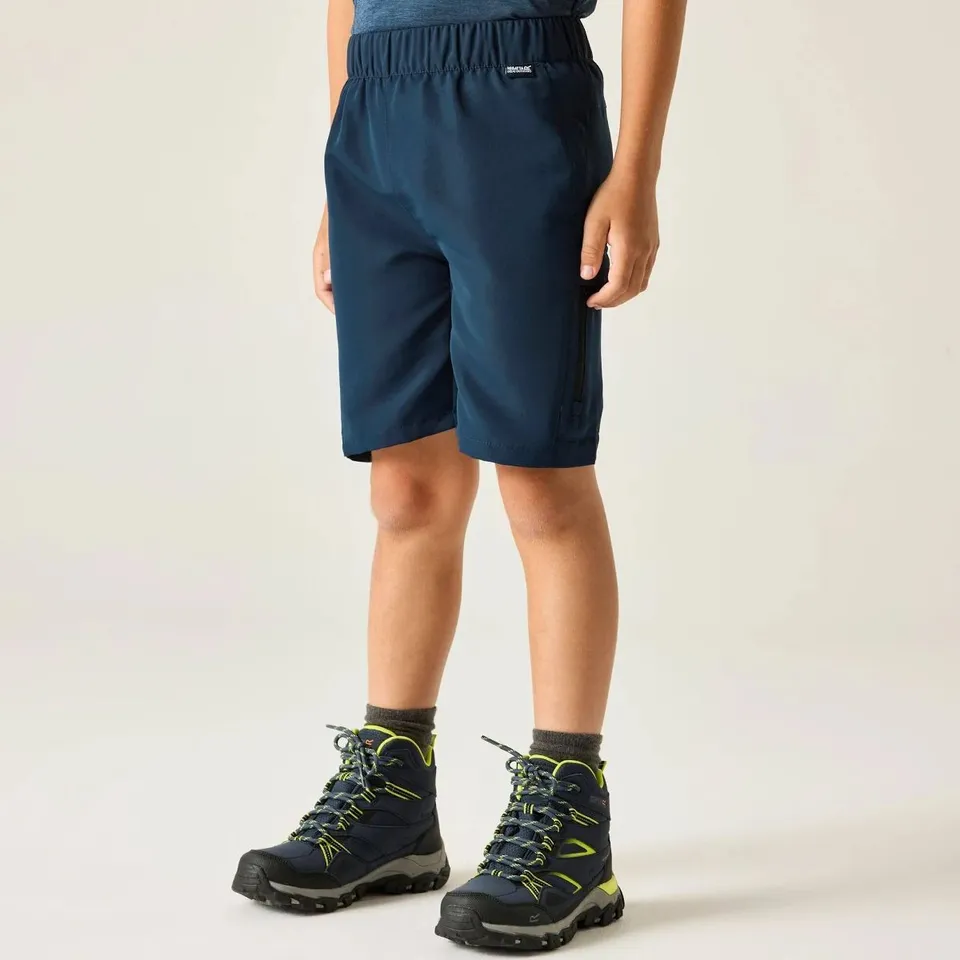 REGATTA KIDS' SORCER II CARGO WALKING SHORTS MOONLIGHT DENIM 11-12 YEARS
