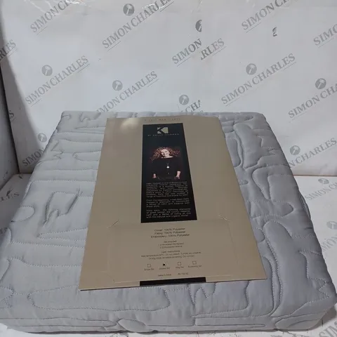 FINEST BED LINEN BY KELLY HOPPEN LATTE DOUBLE SIZE EMBROIDED SET