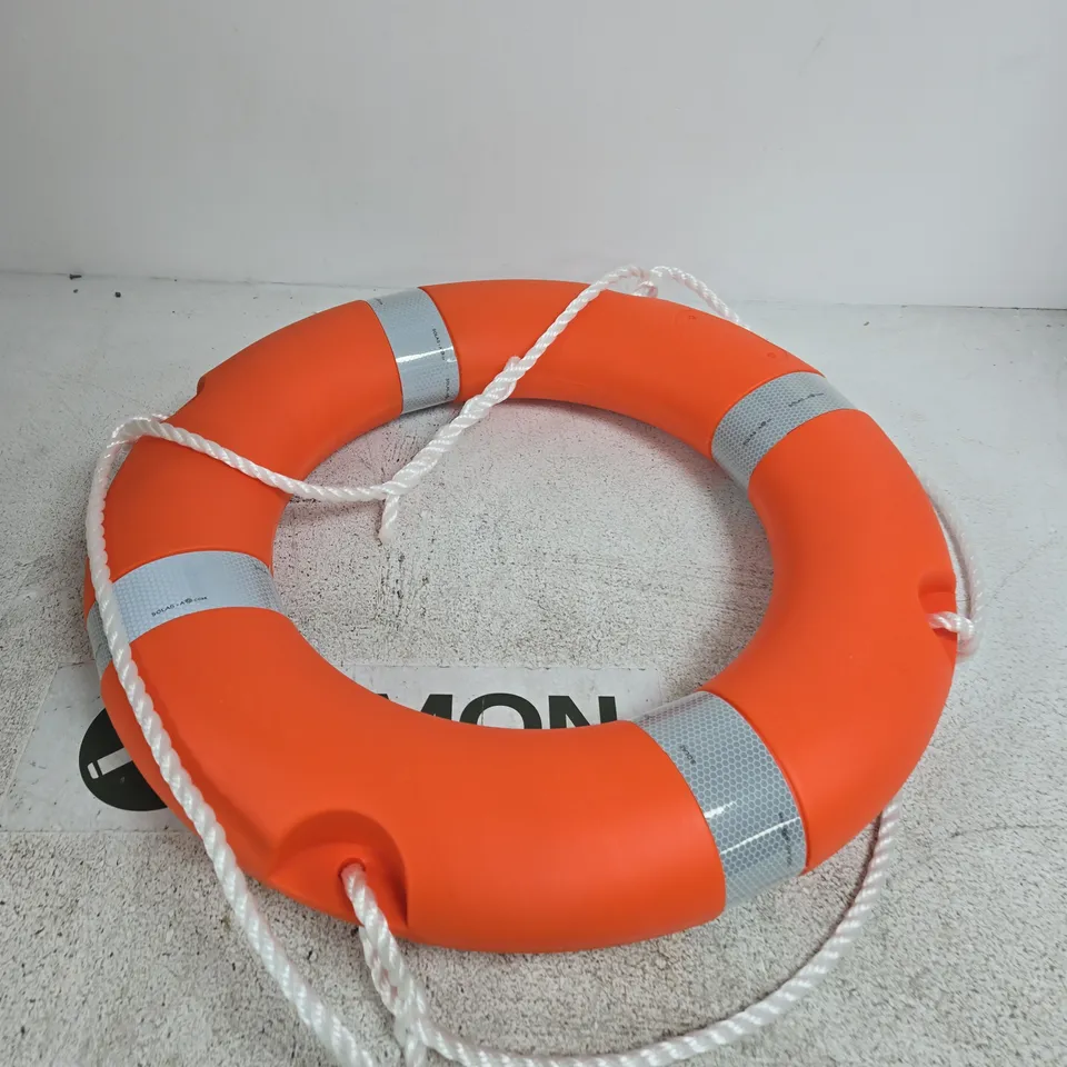ORANGE LIFEBUOY WITH ROPE