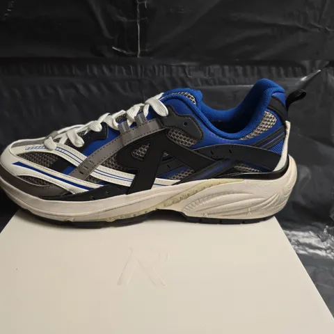 REPRESENT STORM RUNNER TRAINERS – UK 11.5 (EU 45.5) – BLUE/WHITE/GREY