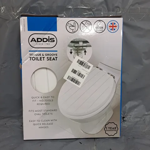 BOXED TONGUE AND GROOVE TOILET SEAT