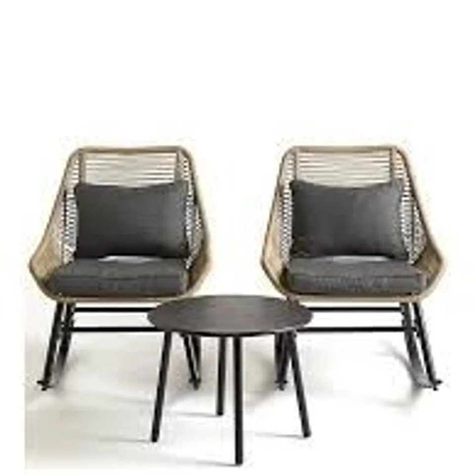 BOXED MONACO ROCKER BISTRO SET (1 BOX) RRP £299.99