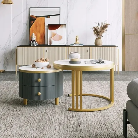BOXED ALDONIS FRAME COFFEE TABLE WITH STORAGE (1 BOX)