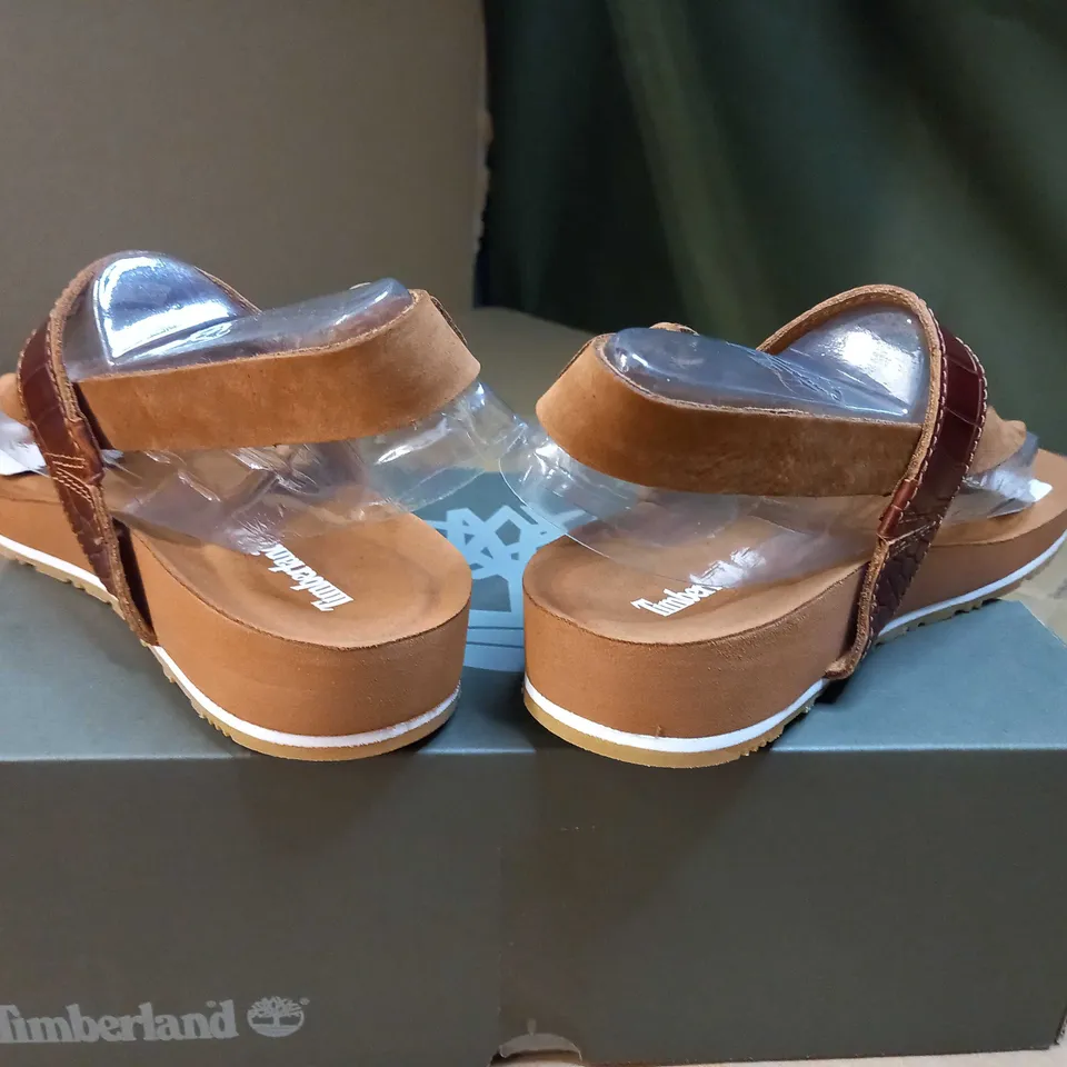 NEW TIMBERLAND MALIBLU WAVES CROC LEATER FLIP SANDALS