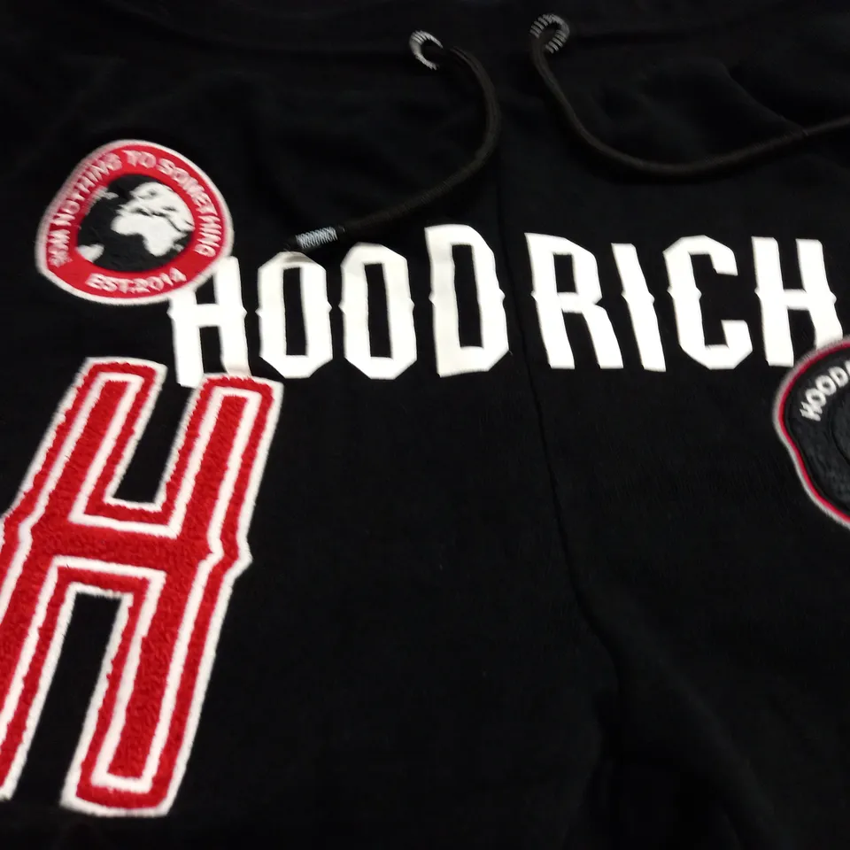 HOODRICH BLACK JOGGERS - L
