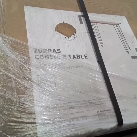 PALLET CONTAINING A LARGE QUANTITY OF BRAND NEW ZORRAS CONSOLE TABLES