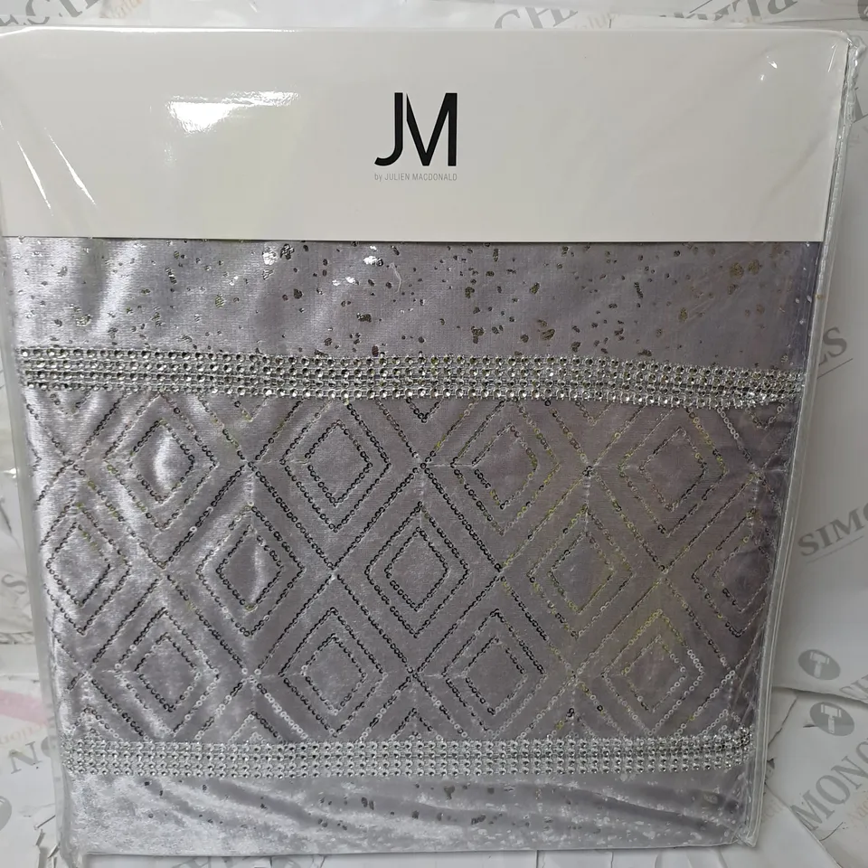 JM BY JULIEN MACDONALD CRUSHED VELVET AND SEQUIN 6 PIECE DUVET SET