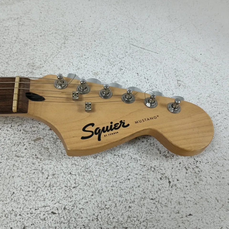 SQUIER BY FENDER MUSTANG ELECTRIC GUITAR – YELLOW