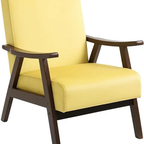 BOXED HOMCOM NORDIC ACCENT CHAIR, UPHOLSTERED VELVET ARMCHAIR WITH SOLID WOOD FRAME AND SOFT THICK PADDED FOR LIVING ROOM, BEDROOM, CHAMPAGNE (1 BOX)