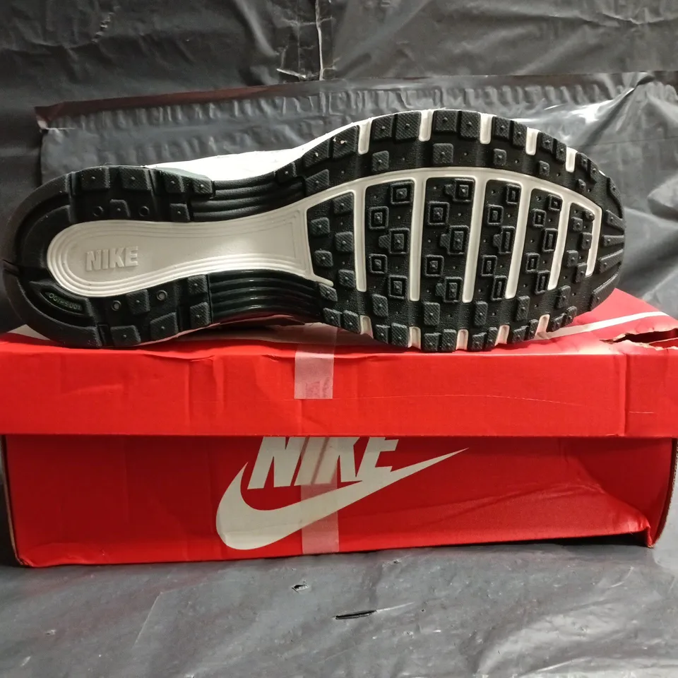 BOXED PAIR OF NIKE P-6000 TRAINERS IN CREAM/CLAY GREEN SIZE UK 11