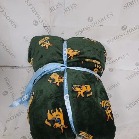 OODIE HOODED OVERSIZED BLANKET - DOG PATTERN