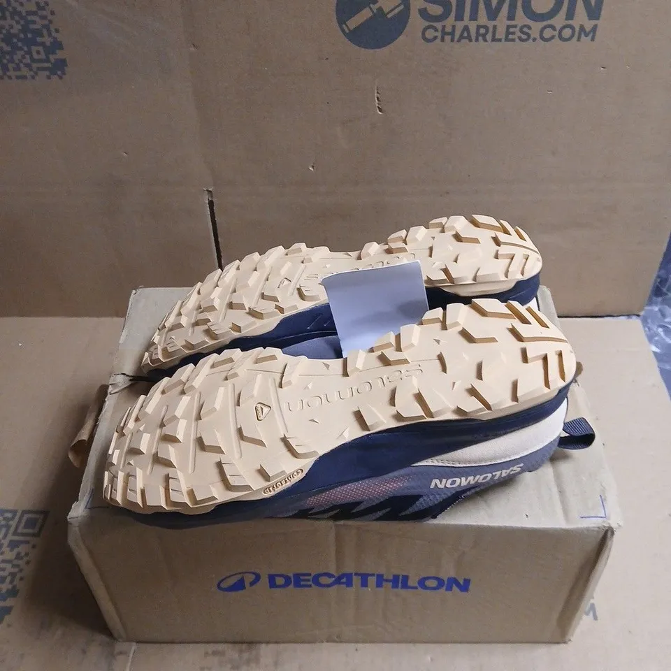 SALOMON OUTDOOR SHOES – GREY/BLUE, MEN’S – BOXED UK SIZE 6.5