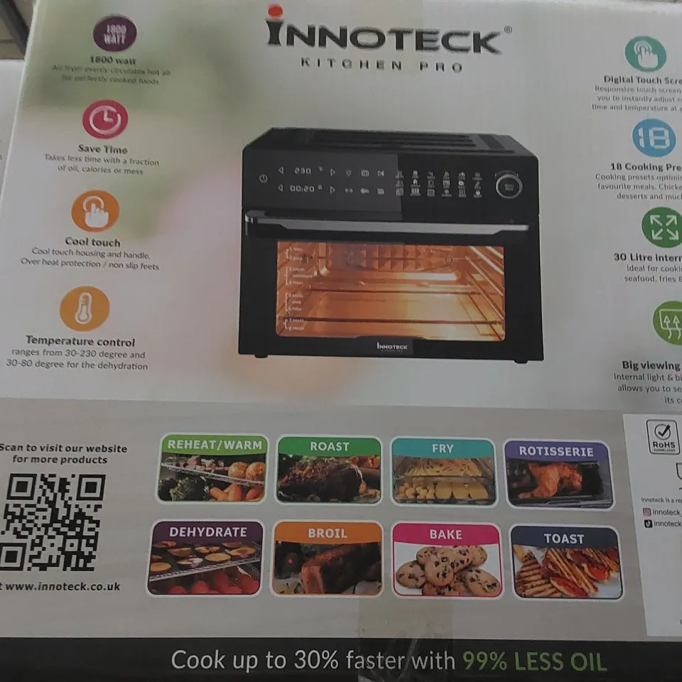 INNOTECK KITCHEN PRO 18 IN 1 30 L SMART DIGITAL AIR FRYER OVEN