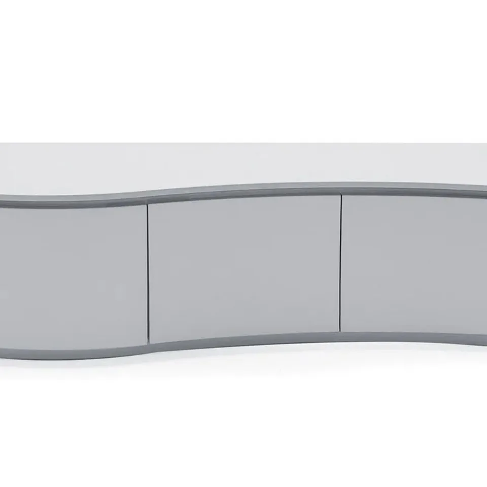 BOXED STOCKHOLM TV UNIT WITH LED LIGHT GREY MATT