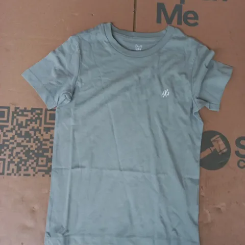 JACK & JONES KID'S SHORT SLEEVE T-SHIRT IN SAGE GREEN SIZE 8 YEARS